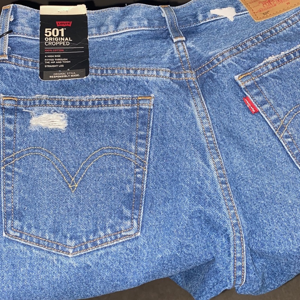 Levi’s 501 Original Cropped - Picture 7 of 11